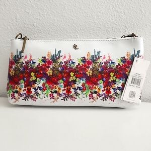 Elliot Lucca - Women's Floral Clutch w/Leather Straps. 3 Ways to Wear NEVER USED